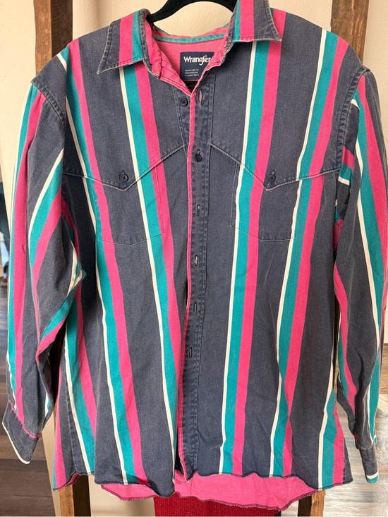Wrangler Other - 90s vintage wrangler brushpopper button up